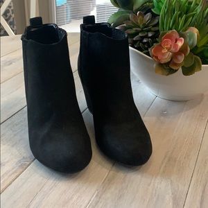 Women’s Black Suede Booties
